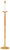 Solid Brass & Oak Processional Candlestick – 44" H