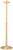 Solid Brass Processional Candlestick – Satin Brass or Bronze – 42" 