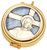 24K Gold-Plated Pyx with Enameled Emblem