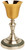 24K Gold-Plated & Oxidized Silver Chalice