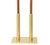 Double Torch & Candle Lighter Stand – Satin Brasstone - 11" H