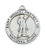 National Guard/St Michael Sterling Silver Medal.  The 1"round sterling silver National Guard  comes with a 24" rhodium plated chain. St. Michael isdepicted on back of medal. Gift Boxed. made in the USA