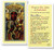 Clear, laminated Italian holy card. 
Features World Famous Fratelli-Bonella Artwork. 2.5'' x 4.5''