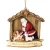 Kneeling Santa in Stable Ornament 