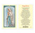 The Magnificat - Our Lady of Lourdes Laminated Holy Card