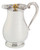 Pewter Church Flagon with Gold-Plated Cross – 38 Ounces