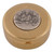 24K Gold-Plated Hospital Pyx with Oxidized Silver Medallion