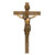 Resin Stone Mix Crucifix with Gold Corpus
