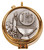 24K Gold-Plated Pyx with Pewter IHS Emblem