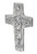 7.5" Pectoral Wall Cross (replica of Pope Francis') 7.5"H X 5"W. Resin Stone mix. 