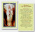 Novena to Our Lady of Lourdes Laminated Holy Card.  2.5" x 4.5".  A clear, laminated Italian holy cards with Gold Accents. Features World Famous Fratelli-Bonella Artwork.