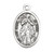 Our Lady Undoer of Knots Oval Antiqued Silver Oxidized Medal