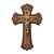 Victorian Style Oak and Antique Gold Crucifix