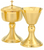 24K Gold Chalice & Scale Paten and Matching Ciborium - Satin Finish
