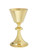 Chalice, A-167G, 24kt gold plate. Ht. 7.5". 8oz. 5.5" scale paten

Ciborium, B-186G, 24kt gold plate. Host 175. Ht. 9 1/8"