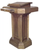Wooden Pedestal Church Pulpit with Storage Drawer – 45"