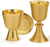 Chapel Chalice & Well Paten - 24K Gold Satin Finish 