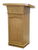 Wooden Church Lectern with Two Interior Shelves – 46"