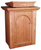 Gothic Wooden Church Lectern with Two Inside Shelves - 46"