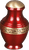Red and Gold Brass Remembrance Urn - 3"H