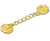 24K Gold Plated Cope Clasp