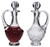 Lead Crystal Cruets- 8 oz. capacity bottles, Height: 8"