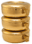 24K Gold-Plated Single or Stacking Ciboria 3-Piece Set - Straw Texture