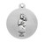 Sterling Silver Round Scapular Medal