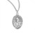 Sterling Silver or Gold-over Sterling Silver Small Oval Scapular Medal - 18" Chain