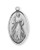 1" Sterling Silver or Gold over Sterling Double Side Medal~Divine Mercy on front and Maria Faustina depicted on reverse side. "Jesus I Trust in You" written across bottom. Medal comes with a genuine rhodium 18" Chain in a deluxe velour gift box.
