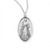 Sterling Silver or Gold-over Sterling Silver Divine Mercy with St. Faustina Medal - 18" Chain