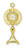 1 7/8" Gold over Sterling Silver Monstrance Pendant with genuine rhodium 24" Chain in a deluxe velour giftbox.