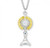 Sterling Silver Monstrance Pendant - 24" Chain