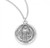 Sterling Silver Round St. Benedict Jubilee Medal - 18" Chain