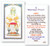 Clear, laminated Italian holy cards with Gold Accents. Features World Famous Fratelli-Bonella Artwork. 2.5'' x 4.5''

Prayer reads: "Lord, help us to remember when we first met and the strong love that grew between us. To work that love into practical things so nothing can divide us. We ask for words both kind and loving, and for hearts ready to ask forgiveness as well as to forgive. Dear Lord, we put our marriage into Your hands.  Amen."