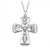Sterling Silver 4-Way Medal with Holy Spirit Center - 24" Chain