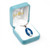 Sterling Silver Genuine Blue Cameo Oval Miraculous Medal - 18" Chain