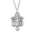 Sterling Silver Pierced Pardon Crucifix - 24" Chain