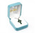 Green Enameled Sterling Silver Celtic Cross Pendant  - 18" Chain