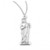 Sterling Silver St. Jude Silhouette Medal - 18" Chain