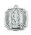 Sterling Silver Saint Florian Medal ~  St Florian is the Patron Saint of Firefighters.  The St. Florian Medal is 11/16"L and  comes on an 18" rhodium plated chain.  A deluxe giftbox is included.