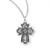 Sterling Silver 4-Way Medal with Chalice Center - 18" Chain