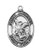 Sterling Silver Oval St. Michael Medal - 24" Chain