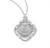 Sterling Silver Baroque Confirmation Medal - 18" Chain