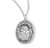 Sterling Silver "Crown of Thorns" St. Joseph Medal - 18" Chain