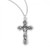 Sterling Silver Fancy Filigree Crucifix Pendant - 18" Chain