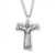 Sterling Silver St. Francis Tau Cross - 24" Chain