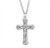 Sterling Silver Ornate Crucifix Pendant - 20" Chain