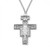 Sterling Silver Large San Damiano Crucifix Medal - 27" Chain