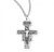 Sterling Silver or Gold-over Sterling Silver San Damiano Crucifix Pendant - 18" Chain